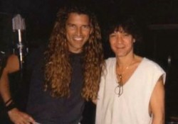 Mitch Malloy with Eddie Van Halen circa 1996